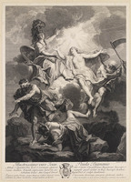 KG 12884
<br/>
Minerva redt de waarheid en verjaagt dom- en onwetendheid
<br/>
<em>Desplaces, Louis (1682-1739)</em>